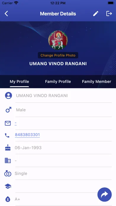 Zrzuty ekranu Darshadi Patidar Sanatan Samaj
