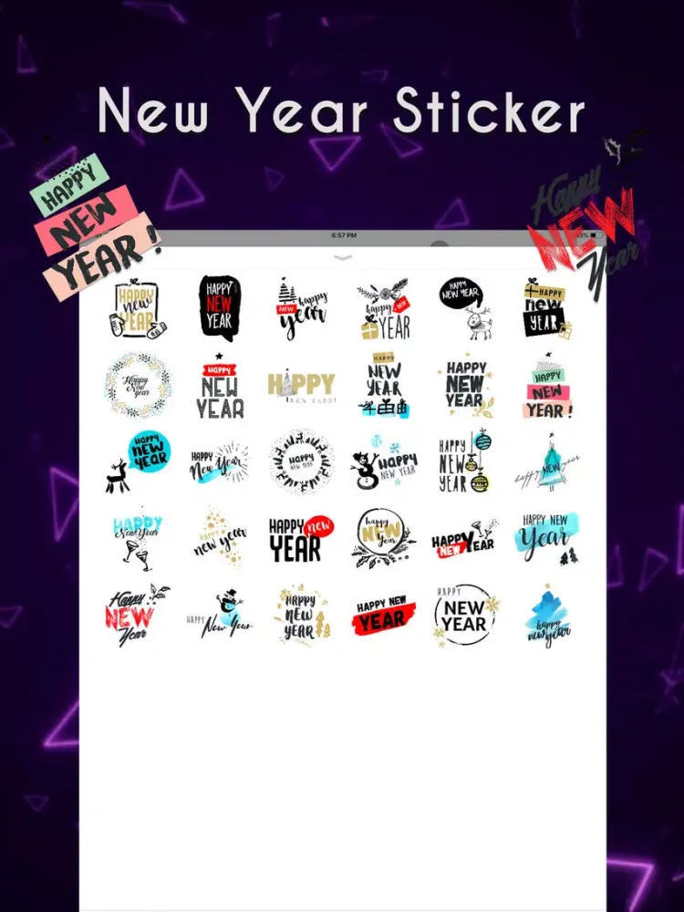 Скриншоты Happyy New Year Sticker iPad 