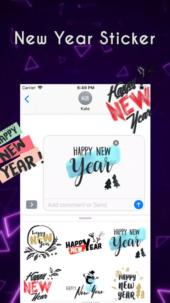 Скриншоты Happyy New Year Sticker