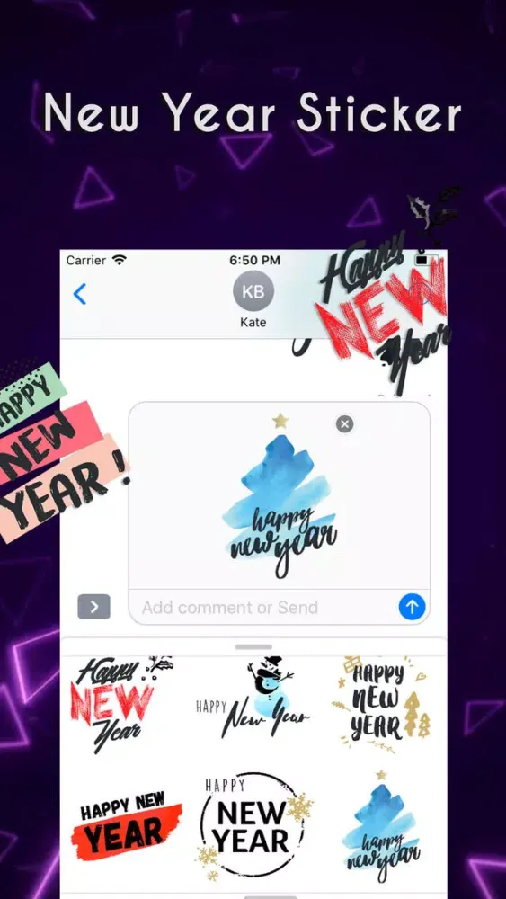 Скриншоты Happyy New Year Sticker