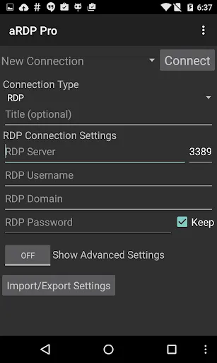 aRDP Pro: Secure RDP Client 스크린샷