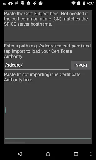 aSPICE: Secure SPICE Client Screenshots
