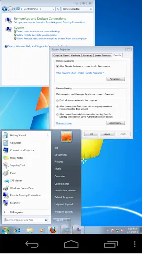 aSPICE: Secure SPICE Client Screenshots