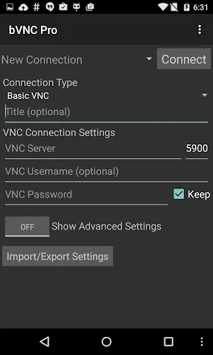 bVNC: Secure VNC Viewer Screenshots