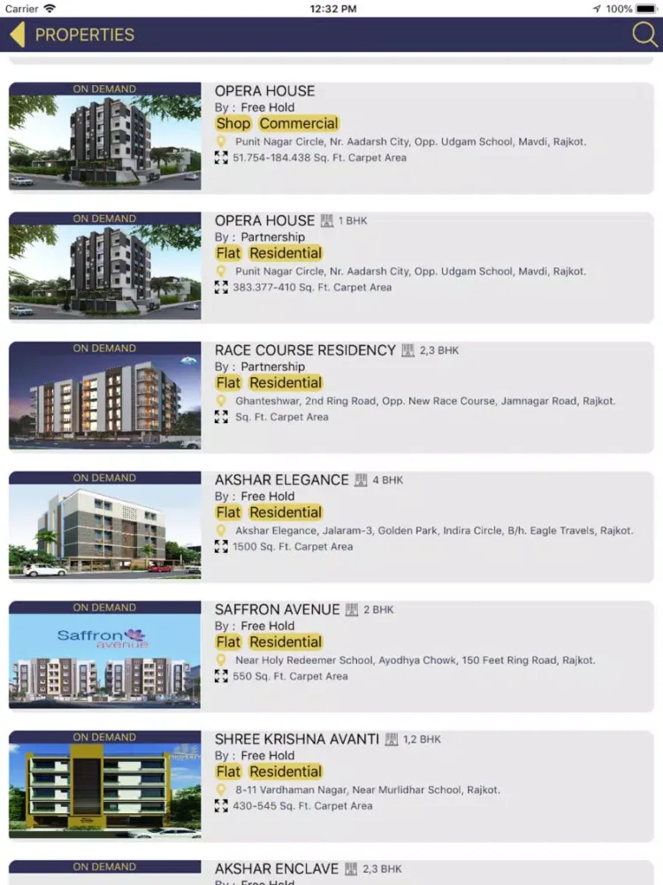 Скриншоты Property World iPad 