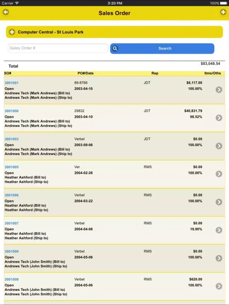 Iridium Express iPad  Screenshots