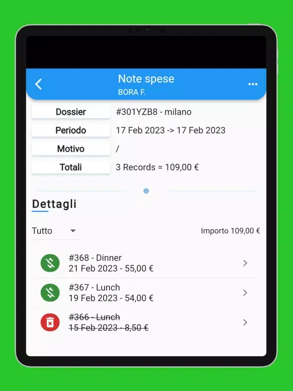 Capturas de pantalla de Nota Spese TravelPlus iPad 