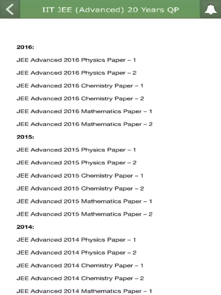 IIT JEE (Advanced) 20 Years QP iPad  स्क्रीनशॉट