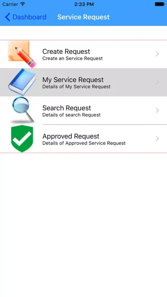 ภาพหน้าจอของ Liwa Schools Service Desk