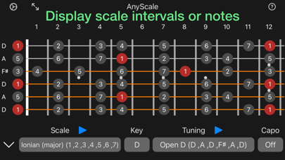 Zrzuty ekranu AnyScale - Tunings & Scales