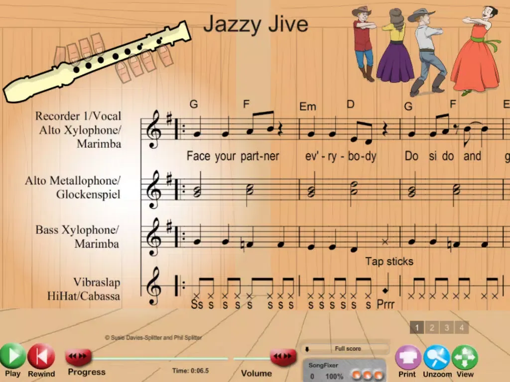 Susie and Phil's Take Orff with Recorder iPad  Screenshots