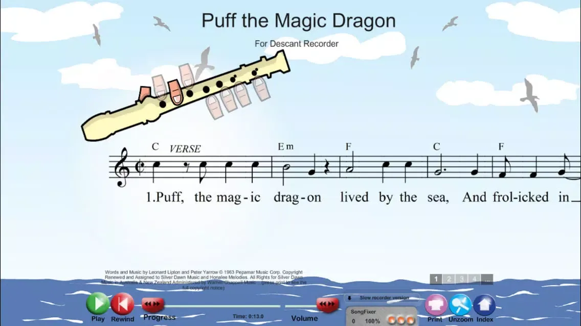 SongTorch Student Screenshots
