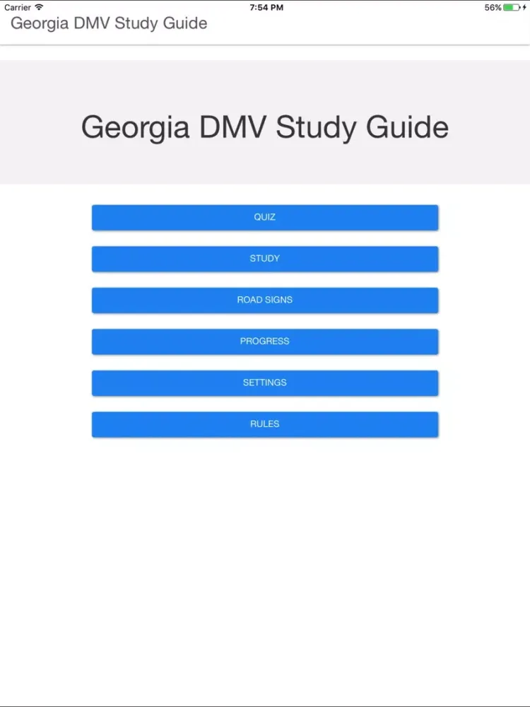 Capturas de pantalla de Georgia DMV Study Guide iPad 