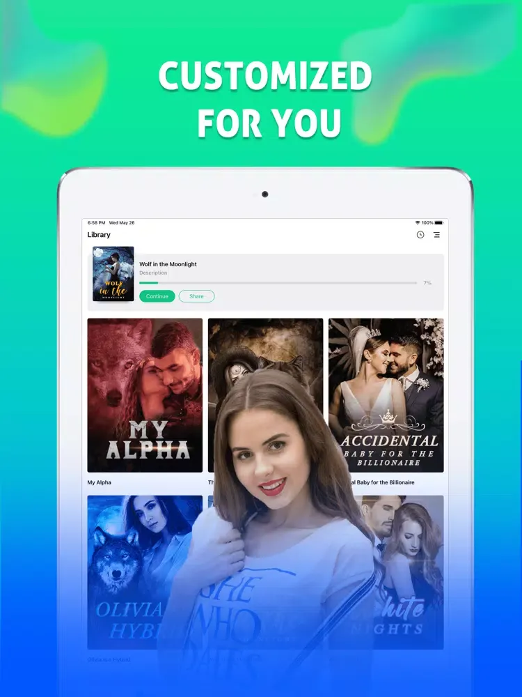 ภาพหน้าจอของ DreamNovel-Fictions iPad 
