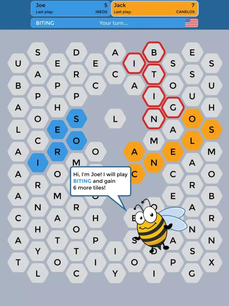 Zrzuty ekranu Wordy Bee - Find Words,Claim Tiles,Play Friends iPad 