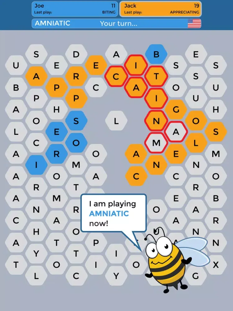 Zrzuty ekranu Wordy Bee - Find Words,Claim Tiles,Play Friends iPad 
