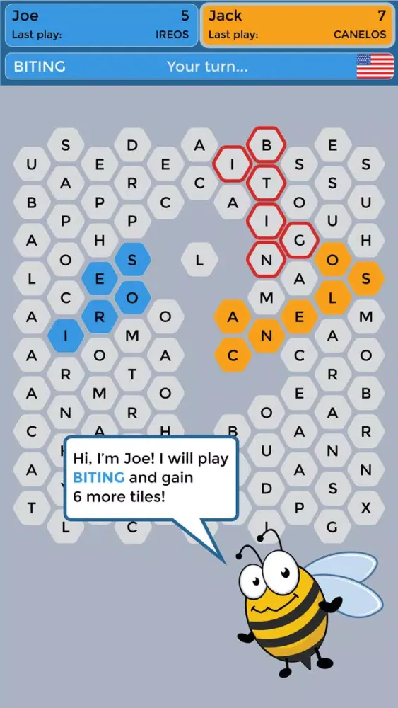 Zrzuty ekranu Wordy Bee - Find Words,Claim Tiles,Play Friends