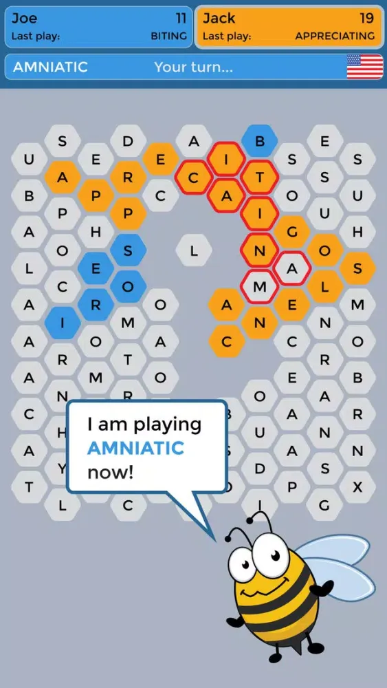 Zrzuty ekranu Wordy Bee - Find Words,Claim Tiles,Play Friends