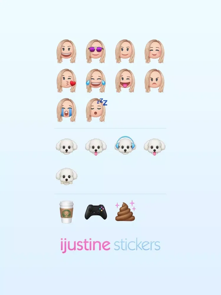 Zrzuty ekranu iJustine Stickers iPad 