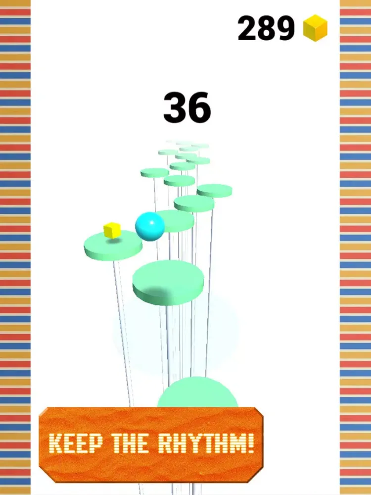 Jump Ball Over Ground iPad  스크린샷