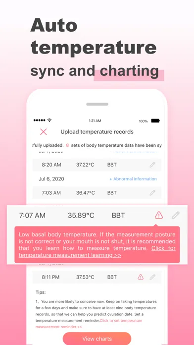 Screenshot di Shecare - Ovulation Tracker