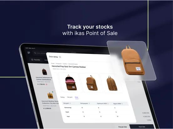 ikas Point of Sale iPad  Screenshots