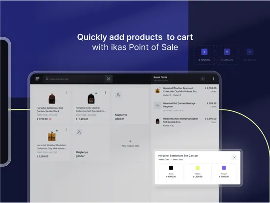 ikas Point of Sale iPad  Screenshots
