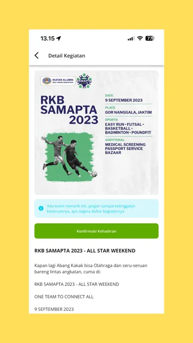 Tangkapan skrin Buku Saku Ikastara