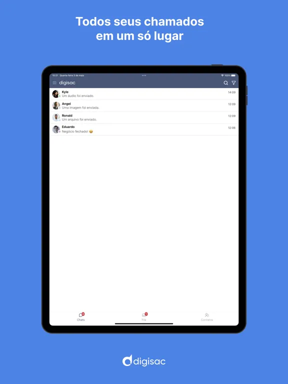 Digisac iPad  Ekran Görüntüleri