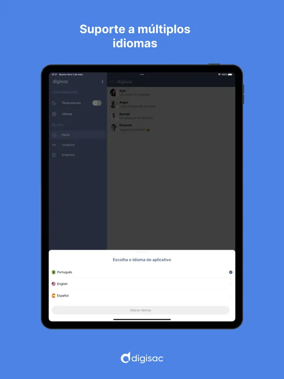 Digisac iPad  Ekran Görüntüleri