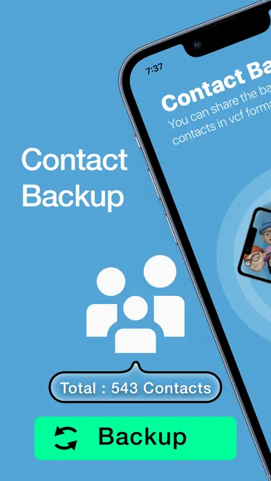 Ảnh chụp màn hình của Contacts Backup for VCF Excel