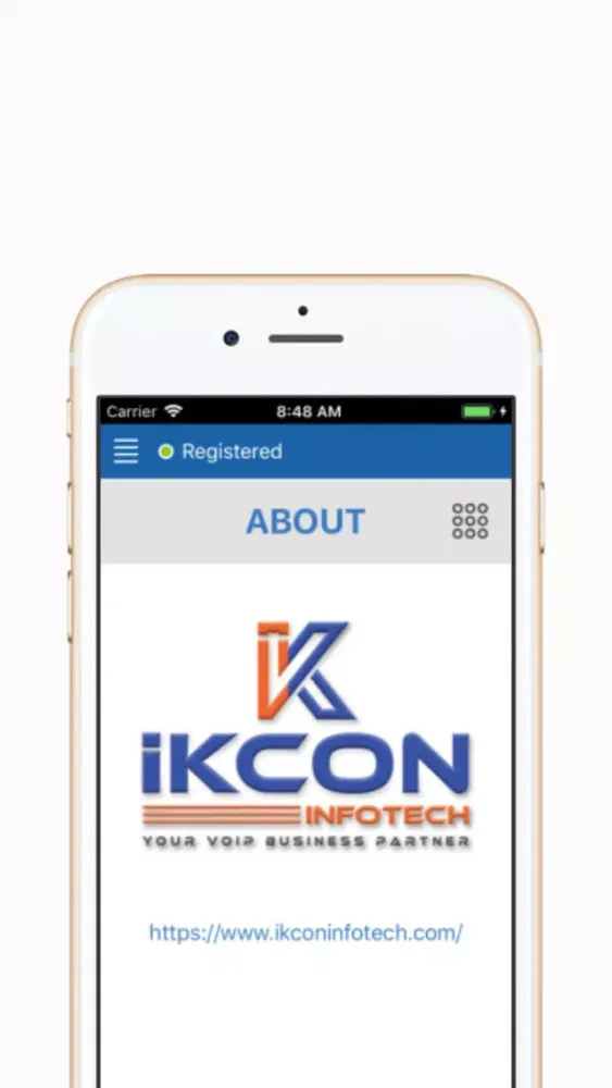 Tangkapan skrin iKcon Communicator