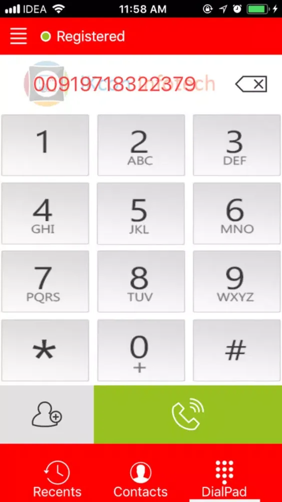 Tangkapan layar ikcon VoIP Dialer
