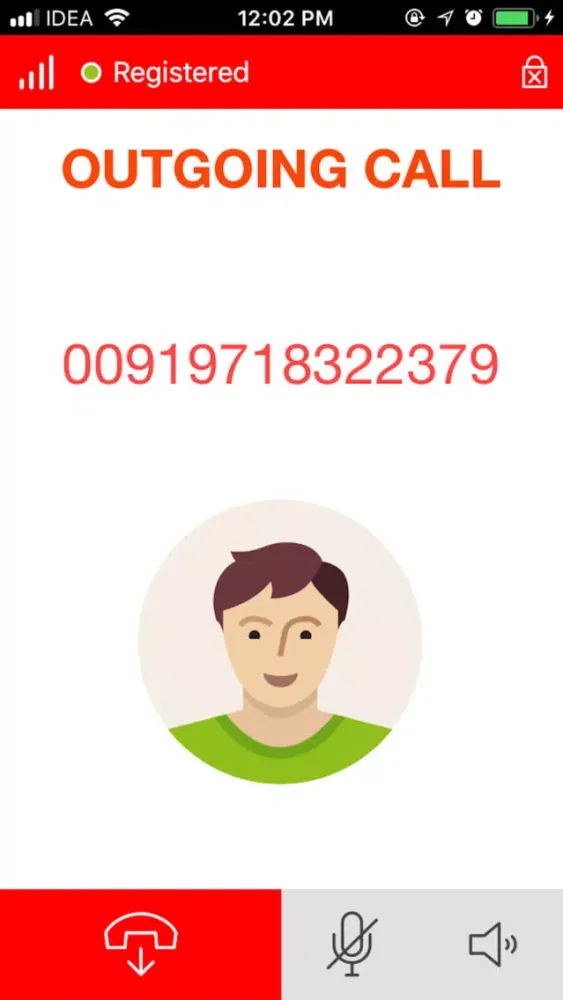 Tangkapan layar ikcon VoIP Dialer
