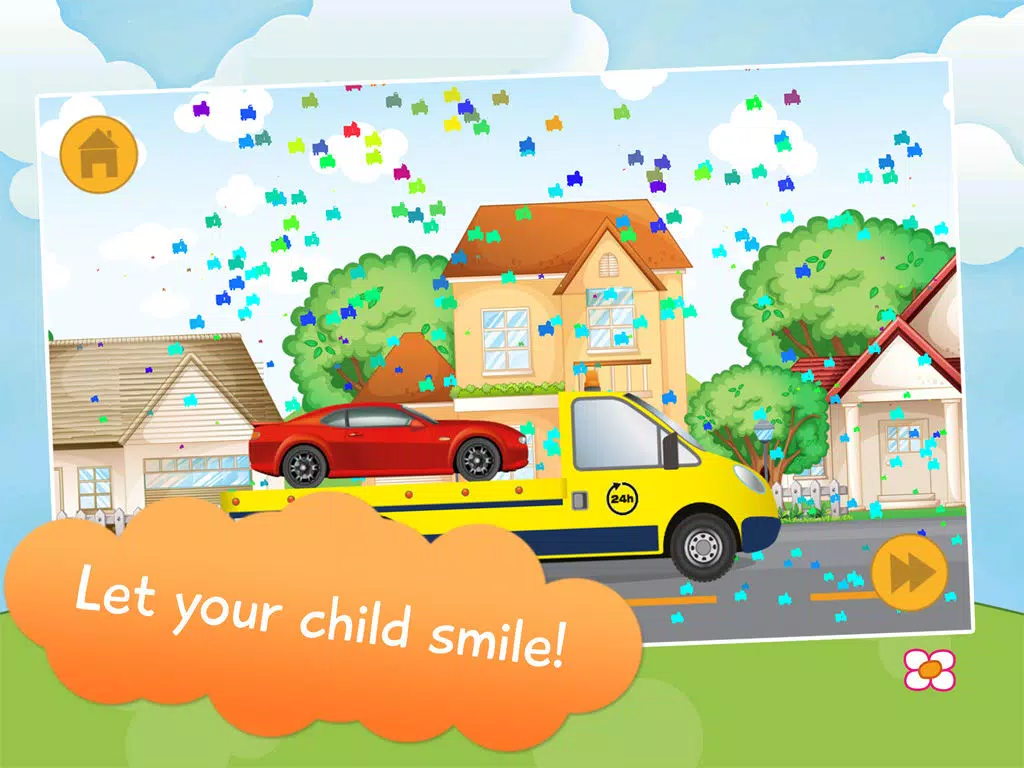 Kids Vehicles Connect the Dots Game iPad 應用截圖