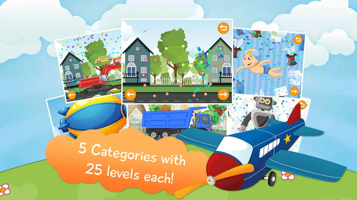 Kids Vehicles Connect the Dots Game應用截圖
