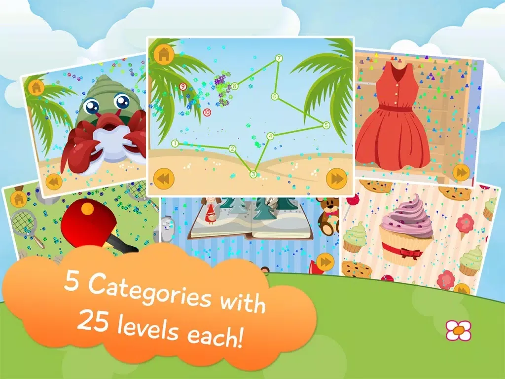 Ảnh chụp màn hình của Kids Animals Connect the Dots Game iPad 