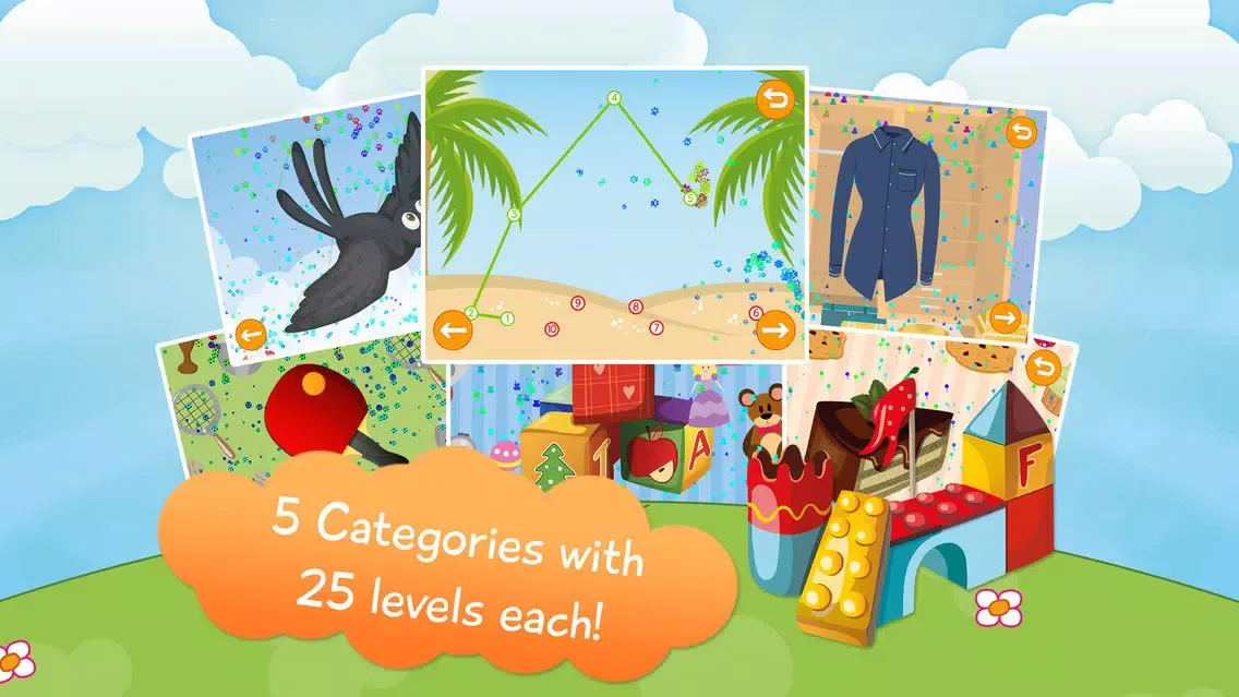 Ảnh chụp màn hình của Kids Animals Connect the Dots Game