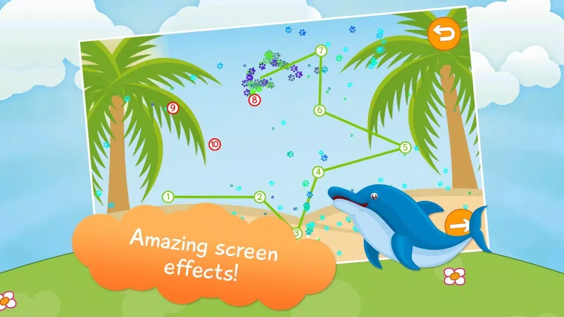 Ảnh chụp màn hình của Kids Animals Connect the Dots Game