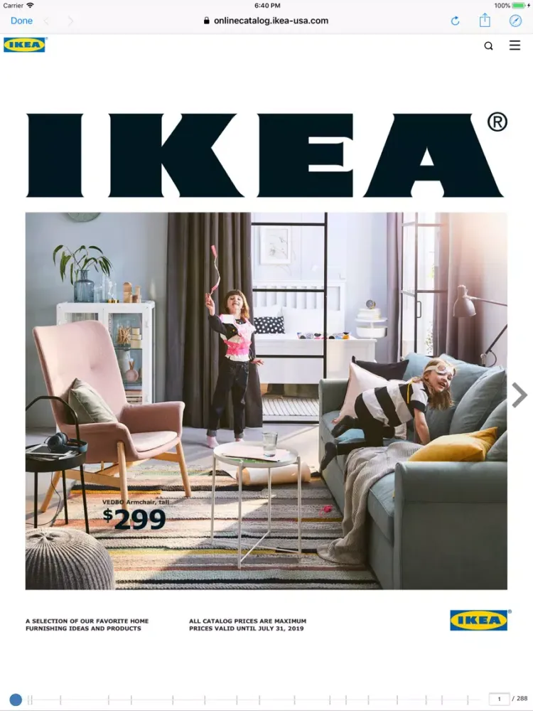 Captures d'écran de IKEA Catalog iPad 