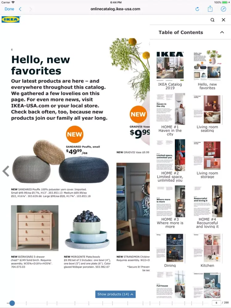 Captures d'écran de IKEA Catalog iPad 