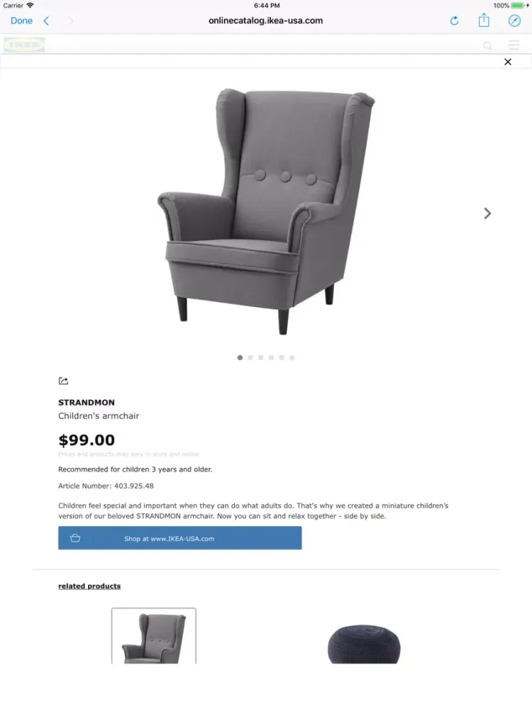 Captures d'écran de IKEA Catalog iPad 