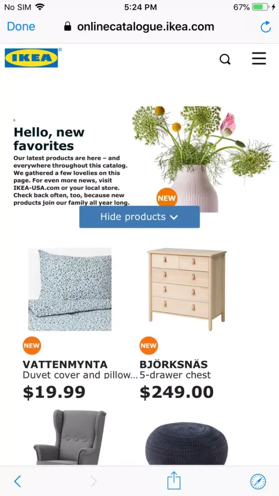 Captures d'écran de IKEA Catalog