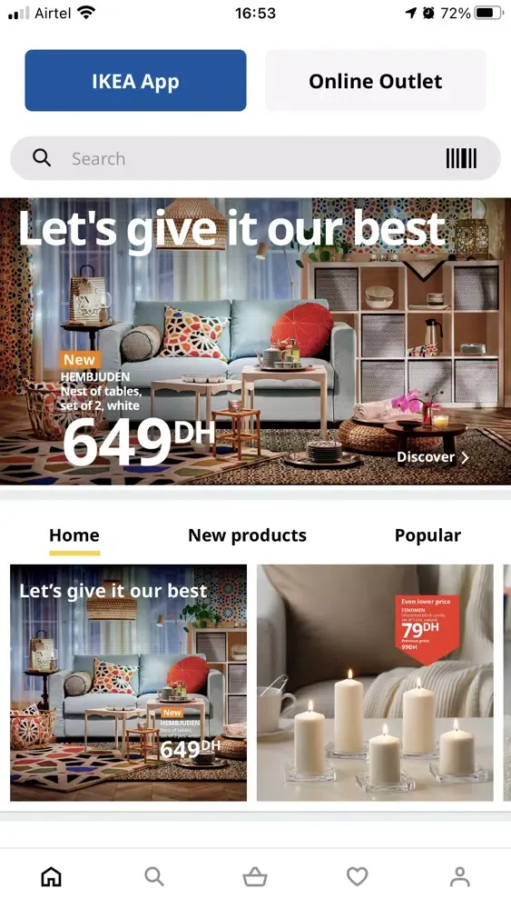 Capturas de pantalla de IKEA Maroc