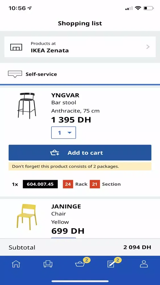 Capturas de pantalla de IKEA Maroc