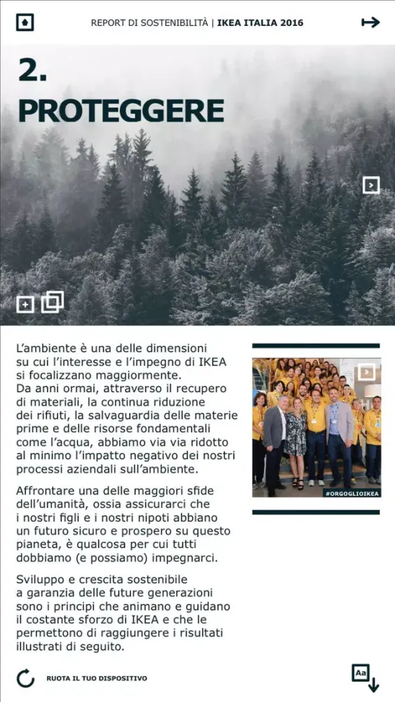 IKEA Report Sostenibilità 2016 Screenshots