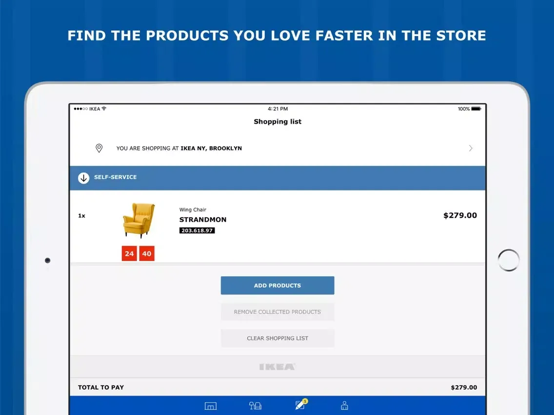 IKEA Store iPad  स्क्रीनशॉट