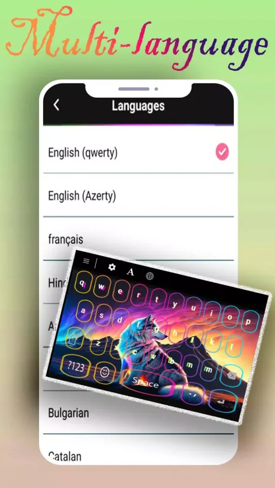 Siberian Husky Neon Led Theme Screenshots