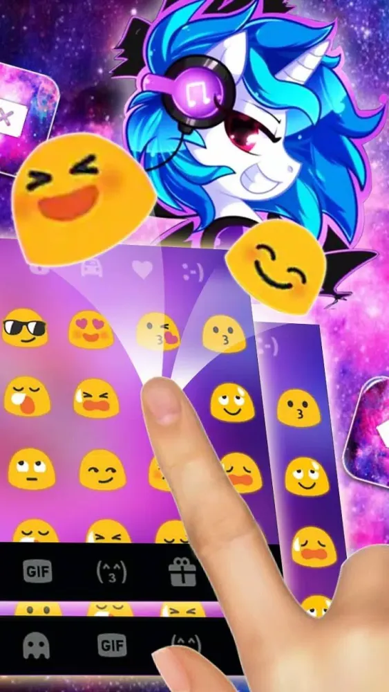 Cool Unicorn Monster Keyboard Screenshots