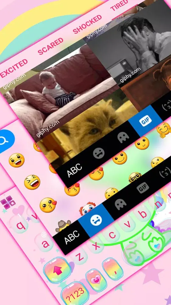 Capturas de pantalla de Cute Dinosaur Unicorn Theme